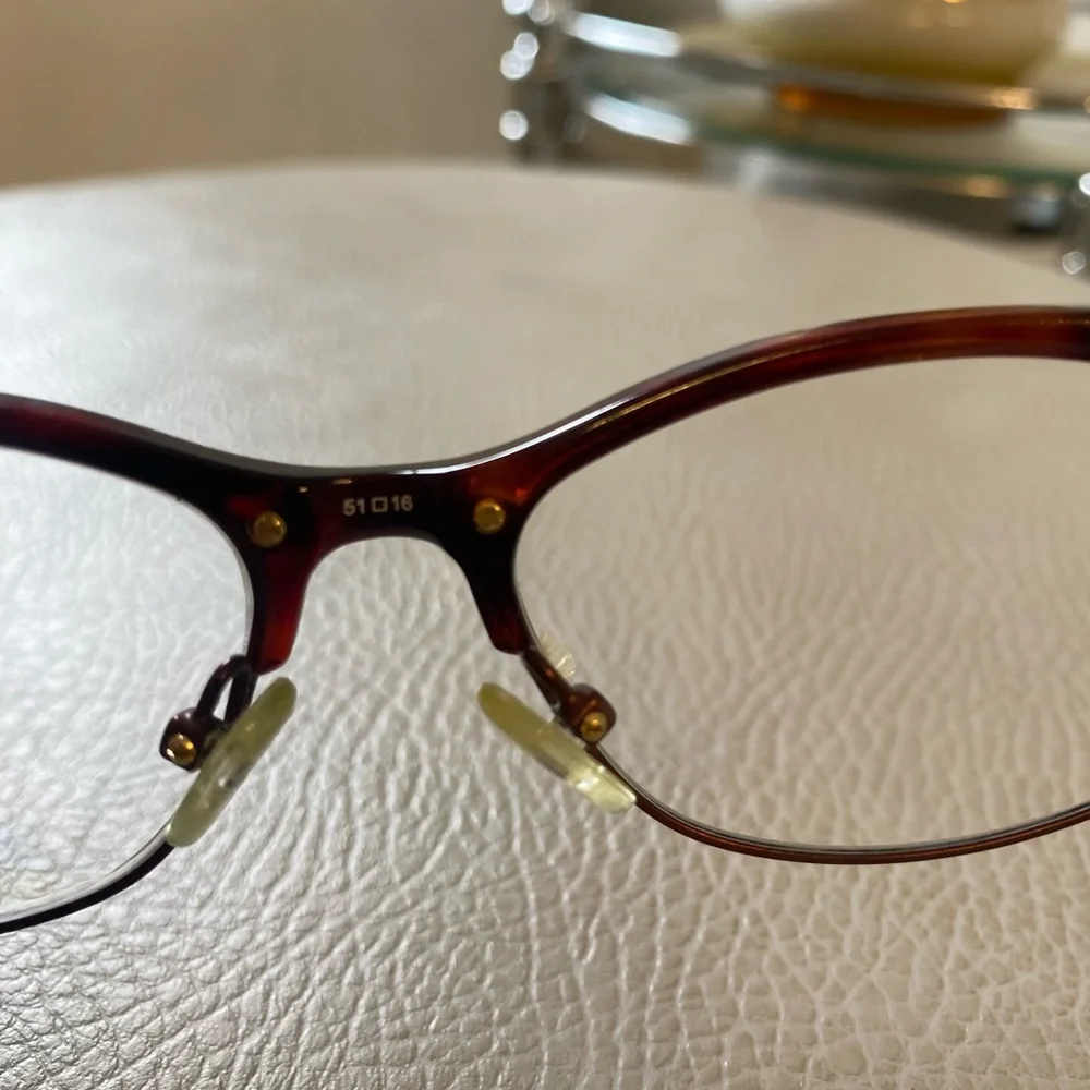 Scott Harris Europa Eyeglasses Frame SH-VIN-31 Tortoise Partial Rim $200